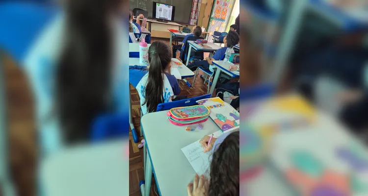 A videoaula foi o ponto de partida para extensas atividades da turma.