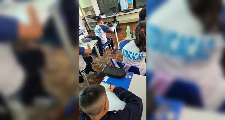 A videoaula foi o ponto de partida para extensas atividades da turma.