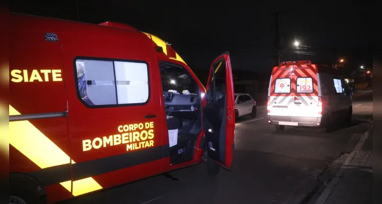 A vítima foi atendida por uma equipe do Siate.