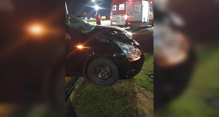 Acidente envolveu um Hyundai HB20 e um Chevrolet Cobalt