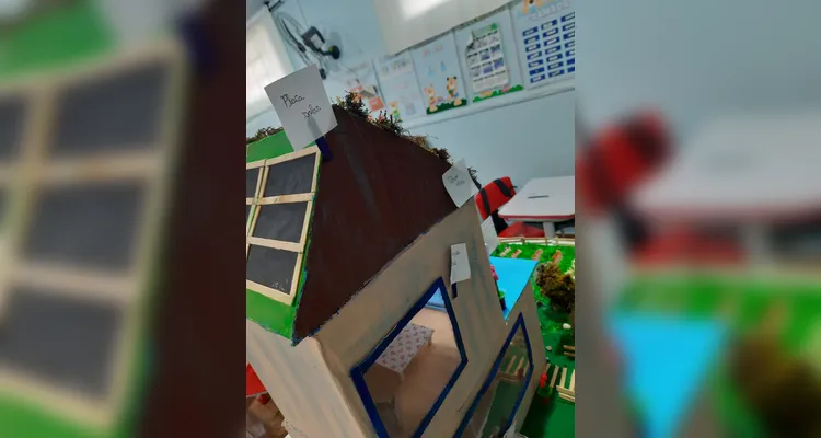A proposta final realizada pela turma envolveu a criação de uma maquete.
