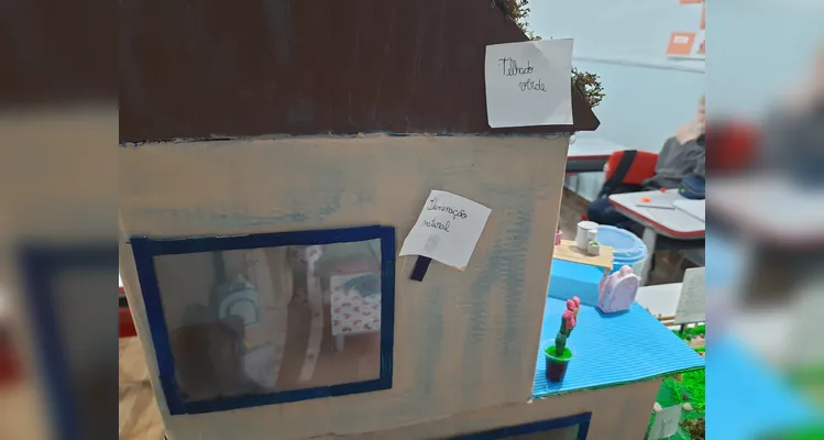 A proposta final realizada pela turma envolveu a criação de uma maquete.