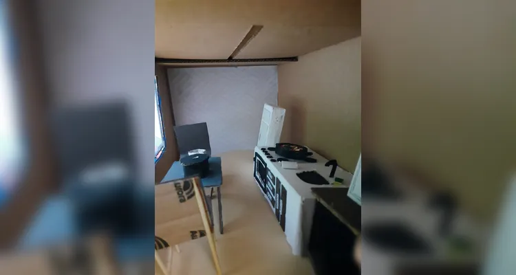 A proposta final realizada pela turma envolveu a criação de uma maquete.