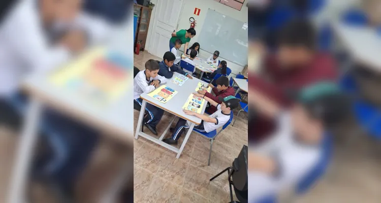 Confira a série de registros em sala de aula.