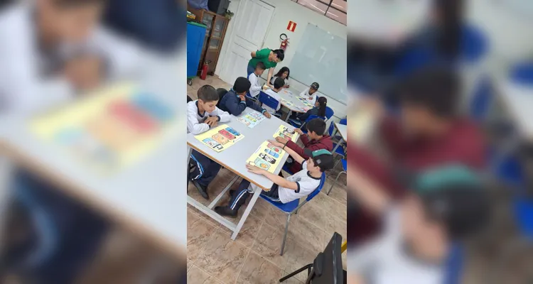 Confira a série de registros em sala de aula.