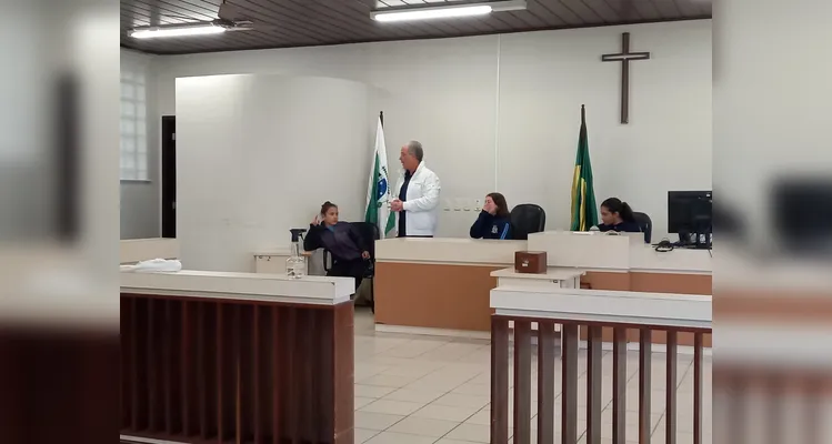 A visita possibilitou aos alunos compreender como funciona o dia a dia do Fórum.
