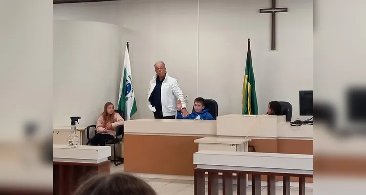 A visita possibilitou aos alunos compreender como funciona o dia a dia do Fórum.