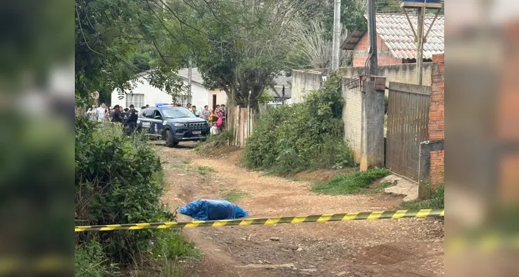 Toda a área foi isolada para os trabalhos de investigação.