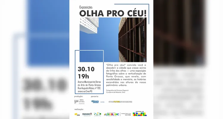 Projeto 'Olha pro Céu!' convida a redescobrir PG sob a perspectiva do céu