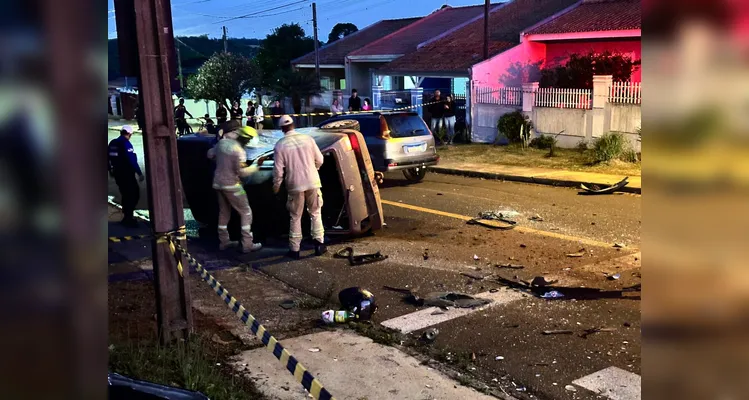 Confira imagens da colisão violenta na 'Vila Cipa' em PG