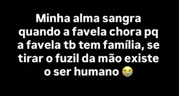 Oruam se pronuncia sobre Operação Contenção e afirma que ‘caneta mata mais do que fuzil’
