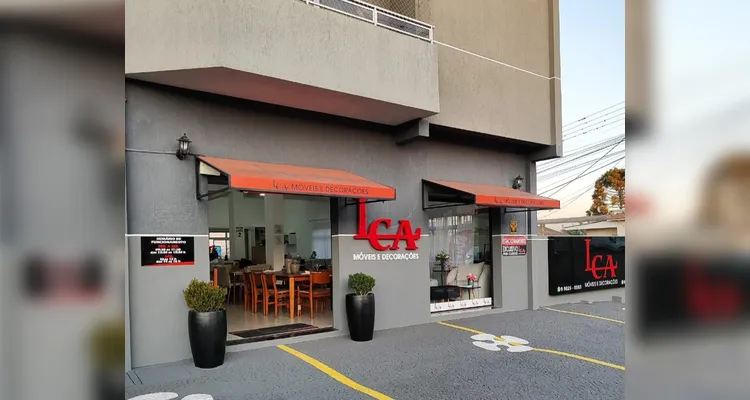 A LCA Móveis e Decorações está localizada na rua Dom Pedro I, 421, no bairro Oficinas