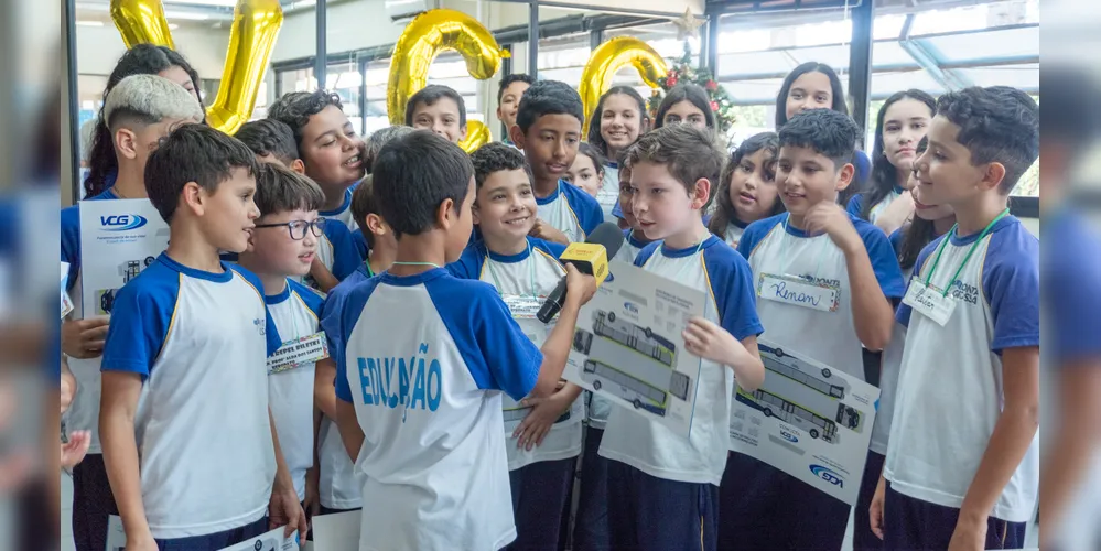 As visitas guiadas à sede da VCG também marcaram dezenas de alunos ponta-grossenses