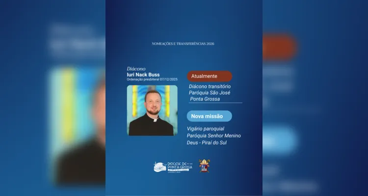 Dom Bruno anuncia transferências e cinco novas paróquias em PG