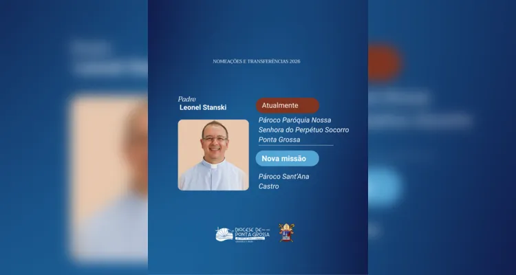 Dom Bruno anuncia transferências e cinco novas paróquias em PG