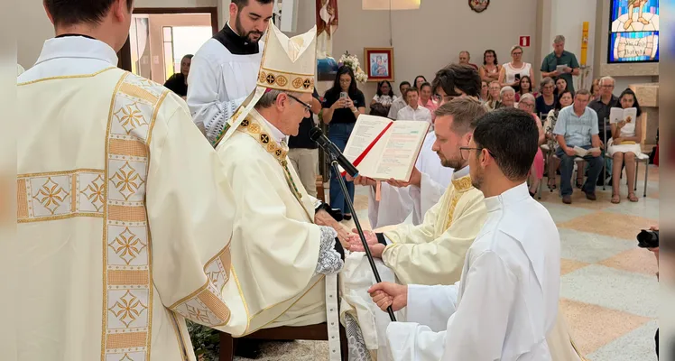 Diocese de PG celebra ordenação presbiteral de Iuri Nack Buss