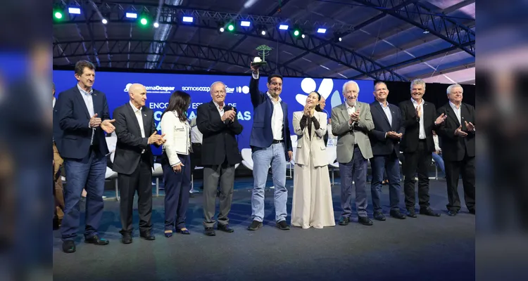 O governador Carlos Massa Ratinho Junior participou nesta sexta-feira (28) do encontro estadual do Sistema Ocepar.