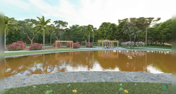 O parque será implantado em uma área de 40 mil metros quadrados, localizada na região central do município.