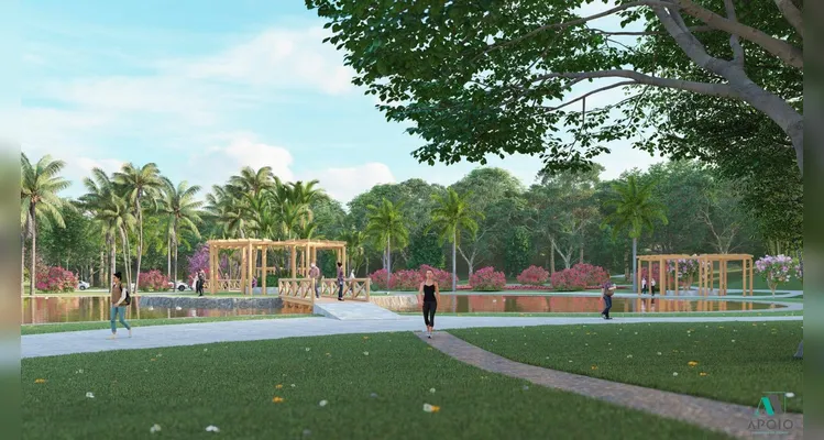 O parque será implantado em uma área de 40 mil metros quadrados, localizada na região central do município.