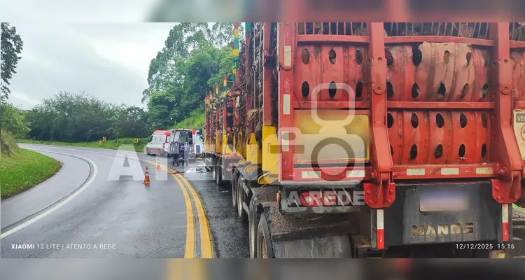 Motociclista morre esmagado por caminhão entre Telêmaco Borba e Ortigueira