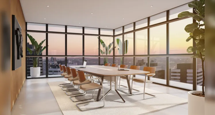 Ambientes comerciais são bastante amplos