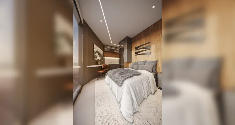 Studios serão amplos e luxuosos