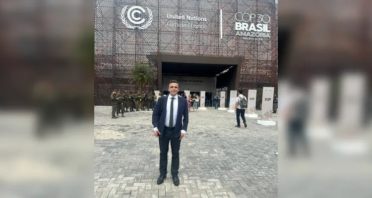 Aliel Machado está participando da COP30.