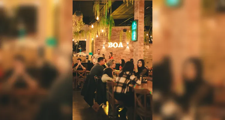 O Boa tem espaço amplo e descontraído