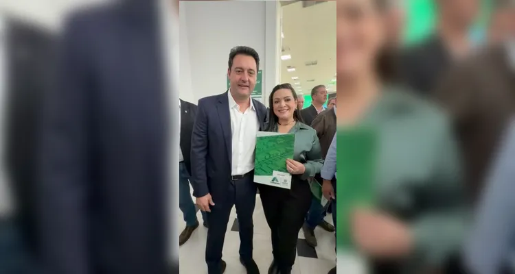 Ratinho Junior e Elisangela Pedroso.