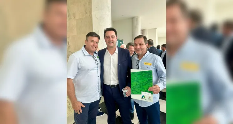 Pitthi, Ratinho Junior e Christiano Borges.