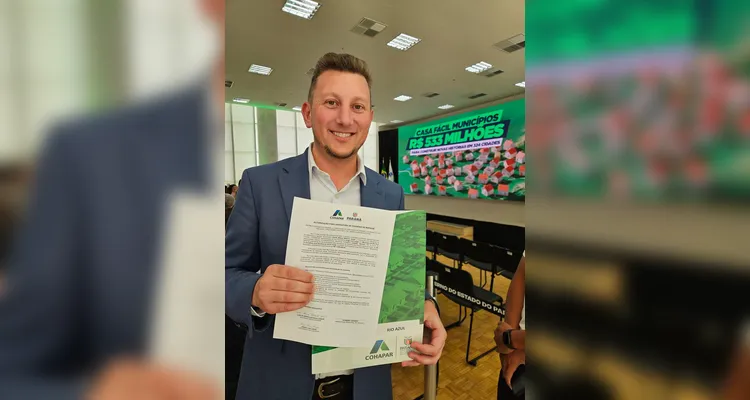 Leandro Jasinski - prefeito de Rio Azul.