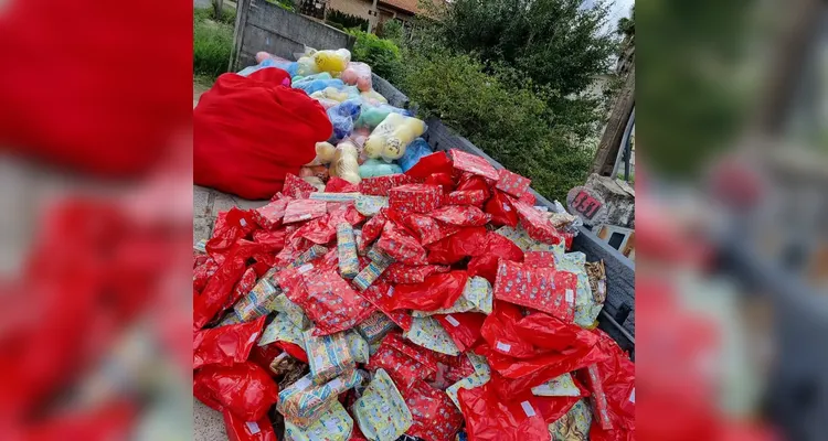 Brinquedos arrecadados