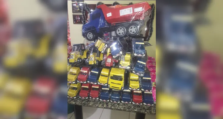 Brinquedos arrecadados