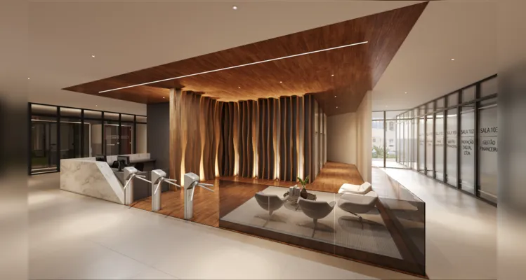 Hall de entrada será amplo e arejado