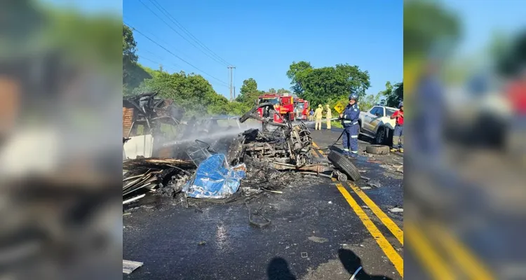 Homem morre carbonizado em acidente na PR-566 em Francisco Beltrão