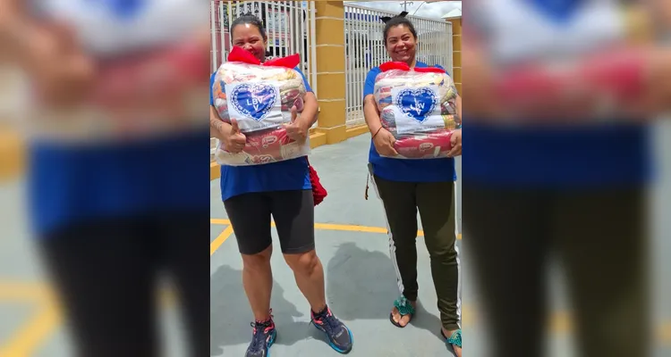 Entregas das cestas básicas na edição do ano passado - 2024