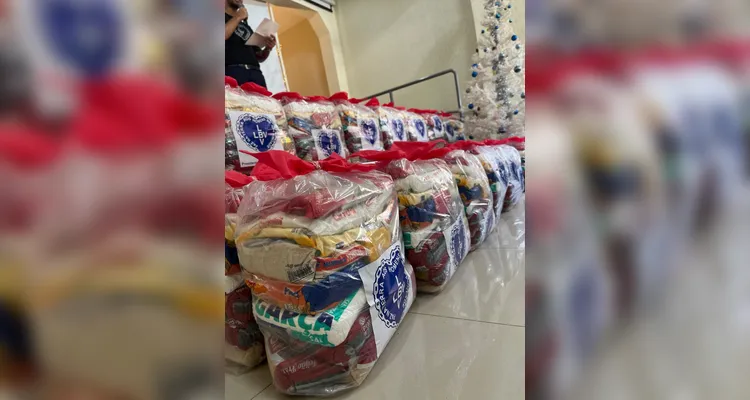 Entregas das cestas básicas na edição do ano passado - 2024