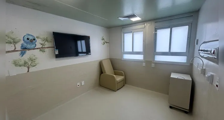 As reformas, realizadas juntamente com a Itaipu, permitiram a expansão do setor de Maternidade do hospital.