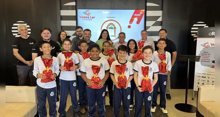 Premiação com a rede municipal de Ortigueira.