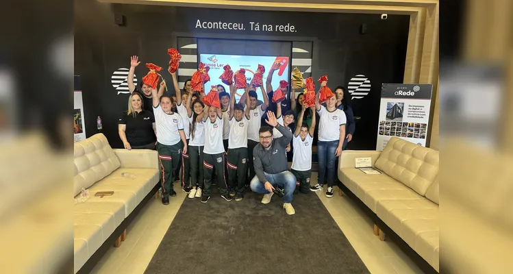 Premiação com a rede municipal de Piraí do Sul.