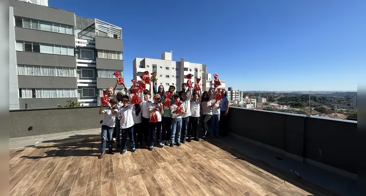 Premiação com a rede municipal de Reserva.