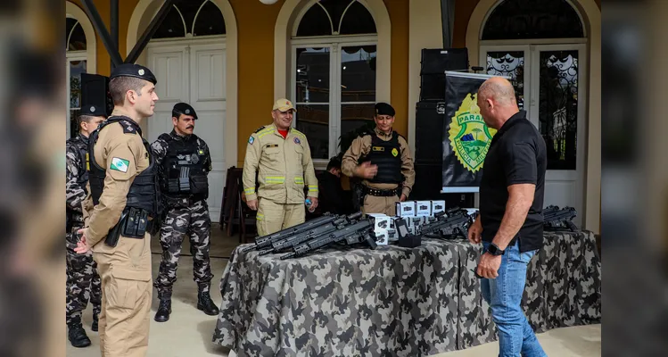 Estado entrega R$ 3,1 mi para a segurança em Ponta Grossa