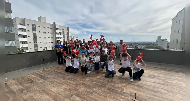 Premiação com a rede municipal de Tibagi.