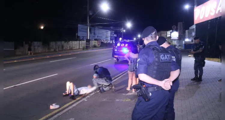 Momento em que vítima foi atendida