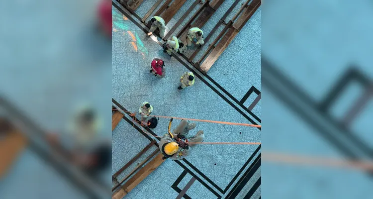 Atividade envolveu o uso de cordas