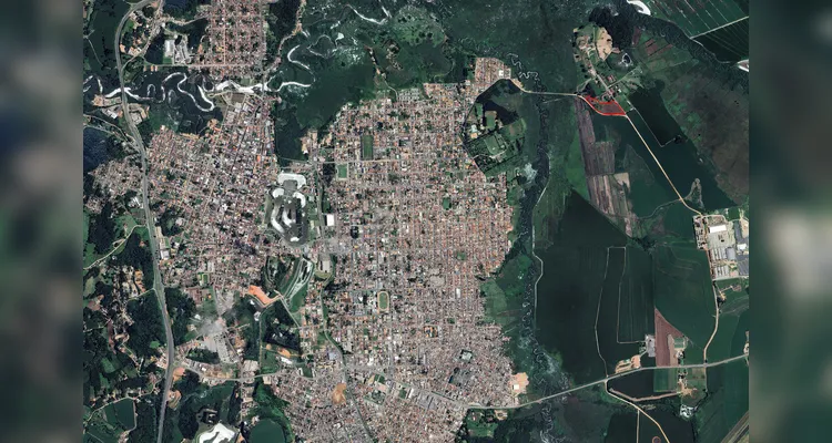 Localização da usina em Castro.