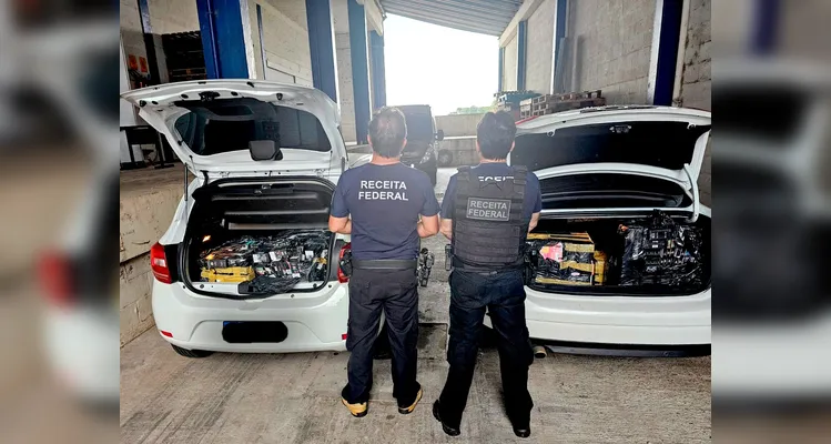 Receita Federal em PG apreende cigarros eletrônicos em operação na BR-277