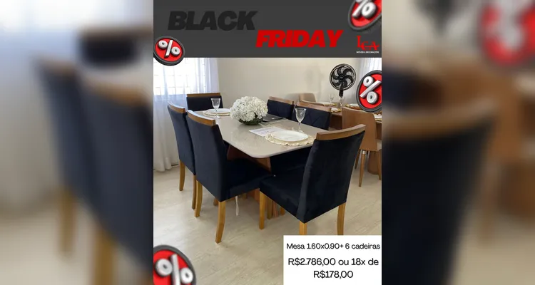 LCA Móveis e Decorações inicia o mês com Black Friday em Ponta Grossa