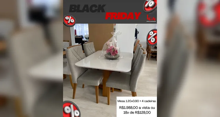 LCA Móveis e Decorações inicia o mês com Black Friday em Ponta Grossa