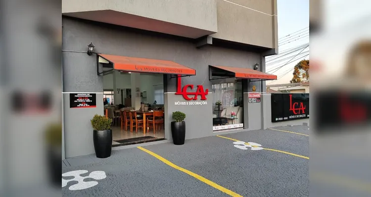 A LCA Móveis e Decorações está localizada na rua Dom Pedro I, 421, no bairro Oficinas
